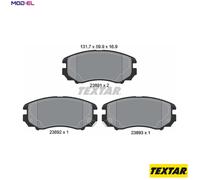 Brake Pads Full Set Of 4 Front 2389101 Textar Hyundai Kia