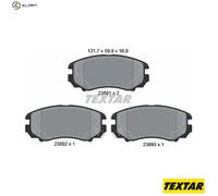 Textar Front Brake Pads fits Hyundai Sonata Kia Sportage Soul Elantra Lantra
