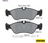 Brake Pads Full Set Of 4 Rear 2390101 Textar Mercedes VW