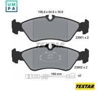 Textar Brake Pads 2390101 Full Rear Set of 4 for Mercedes-Benz & VW