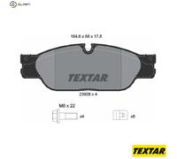 Textar Brake Pad Set 2390801 - Disc Brake for Daimler/Jaguar