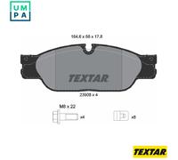 Textar Brake Pad Set 2390801 - Disc Brake for Daimler/Jaguar