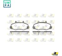 BRAKE PAD SET DISC BRAKE 2391.02 FOR FORD 4JB1 2.8L 4cyl TRANSIT Van4HA 2.5L