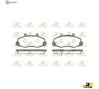 BRAKE PAD SET DISC BRAKE 2391.02 FOR FORD 4JB1 2.8L 4cyl TRANSIT Van4HA 2.5L