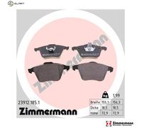 ZIMMERMANN 23912.185.1 Brake pad set
