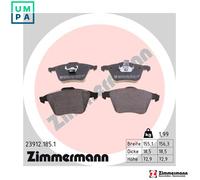 ZIMMERMANN 23912.185.1 Brake pad set