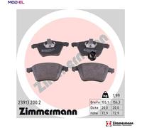 ZIMMERMANN 23913.200.2 Brake pad set