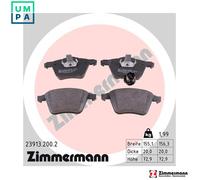 ZIMMERMANN 23913.200.2 Brake pad set