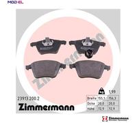 ZIMMERMANN 23913.200.2 Brake pad set