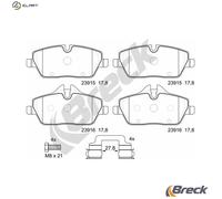 2x ✅Fits BRECK 23915 00 701 00 Brake Pad Set, disc brake 23915 00 70 ⭐UK Seller⭐