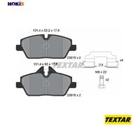 Textar Front Brake Pads fits Mini Clubman BMW 1 Series Clubvan 2 2391503