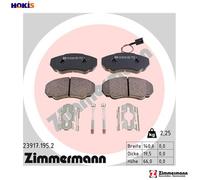 Brake pads 23917.195.2 ZIMMERMANN for PEUGEOT FIAT CITROËN