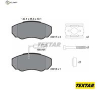 TEXTAR 2391701 Brake Pads Set Front for Ducato Boxer JUMPER