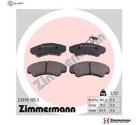 ZIMMERMANN Brake Pad Set 23919.195.1 - Disc brake for Peugeot Fiat Citroën