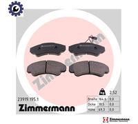 ZIMMERMANN 23919.195.1 Brake pad set