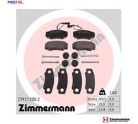 BRAKE PAD SET DISC BRAKE 23921.200.2 FOR RENAULT TRUCKS DXi 3 3.0L 4cyl MAXITY