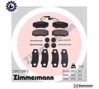 BRAKE PAD SET DISC BRAKE 23921.200.2 FOR RENAULT TRUCKS DXi 3 3.0L 4cyl MAXITY