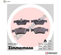 Brake pads 23924.180.1 ZIMMERMANN for MERCEDES-BENZ G-CLASS R-CLASS GL-CLASS