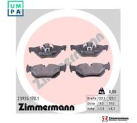 BRAKE PAD SET DISC BRAKE 23926.170.1 FOR BMW N46B20C/BD/CB 2.0L 4cyl 3 E90