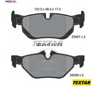 REAR BRAKE PADS SET for BMW BMW (BRILLIANCE) ZINORO
