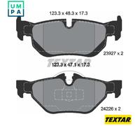 REAR BRAKE PADS SET for BMW BMW (BRILLIANCE) ZINORO