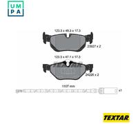 TEXTAR 2392707 Brake pad set