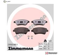 ZIMMERMANN 23930.980.1 Brake pad set