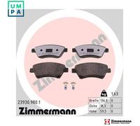 ZIMMERMANN 23930.980.1 Brake pad set