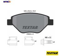 Genuine OE Textar Brake Pads Full Set Of 4 Front + Brake Caliper Screws 2393401