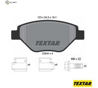 Genuine OE Textar Brake Pads Full Set Of 4 Front + Brake Caliper Screws 2393401