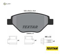 BRAKE PAD SET DISC BRAKE 2393401 FOR RENAULT K4J740/730/732 1.4L 4cyl MEGANE II