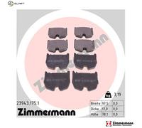 ZIMMERMANN 23943.175.1 Brake pad set