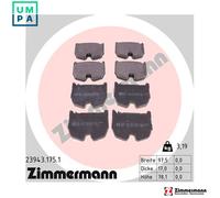 ZIMMERMANN 23943.175.1 Brake pad set