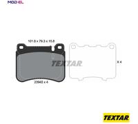 BRAKE PAD SET DISC BRAKE 2394501 FOR MERCEDES-BENZ C-CLASS/T-Model/Sportscoupe