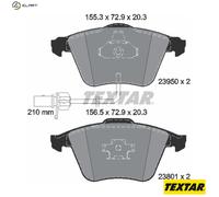 For Audi Genuine OE Textar Brake Pads Full Set Of 4 Front 2395001