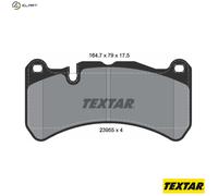 TEXTAR 2395501 Brake pad set