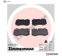 ZIMMERMANN 23960.175.1 Brake pad set