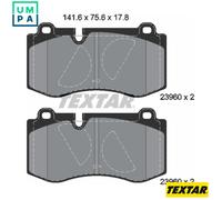 Textar Car Brake Pad Front Prepared For Wear Indicator For Mercedes-Benz 2396001