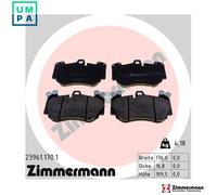 BRAKE PAD SET DISC BRAKE 23961.170.1 FOR PORSCHE M02.2Y 3.2L M 05.9D 3.0L 6cyl