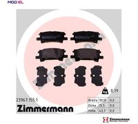 ZIMMERMANN 23967.155.1 Brake pad set