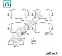 BRAKE PAD SET DISC BRAKE 23973 00 702 00 FOR RENAULT CLIO/III/EURO/CAMPUS 1.5L