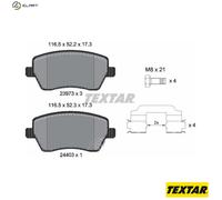 For Suzuki Vauxhall Genuine OE Textar Brake Pads Full Set Of 4 Front 2397302