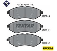 Textar 2397406 Front Axle Disc Brake Pad Set Fits Chevrolet Daewoo Proton