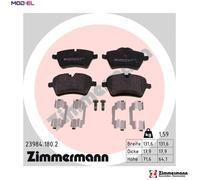Brake pads 23984.180.2 ZIMMERMANN for MINI MINI MINI Roadster MINI Convertible