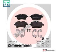Brake pads 23984.180.2 ZIMMERMANN for MINI MINI MINI Roadster MINI Convertible