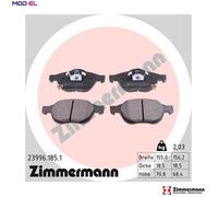 ZIMMERMANN 23996.185.1 Brake pad set