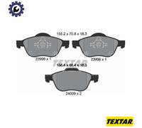 Textar Brake Pad Set 2399601 – Disc Brake for Toyota Avensis, Ipsum, Picnic, Verso