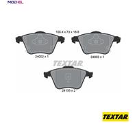 Fits TEXTAR 2400201 HAM. PADS /P/MAZDA 6 2.3 02-07 ✅UK Seller