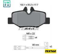 TEXTAR 2400801 Brake pad set