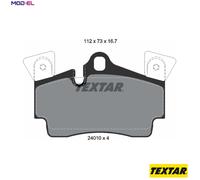 TEXTAR 2401001 Brake pad set